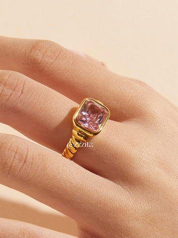 Pink Ivy Ring