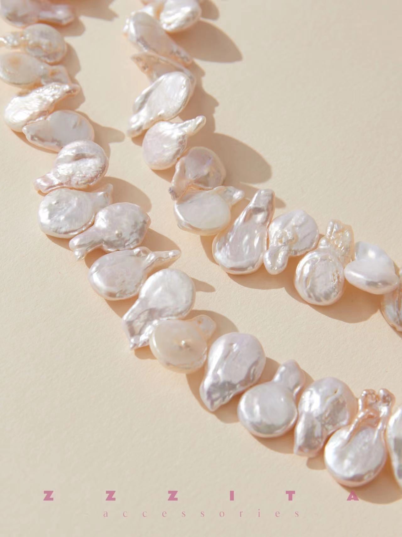 detail of Baroque Pearl Necklace
