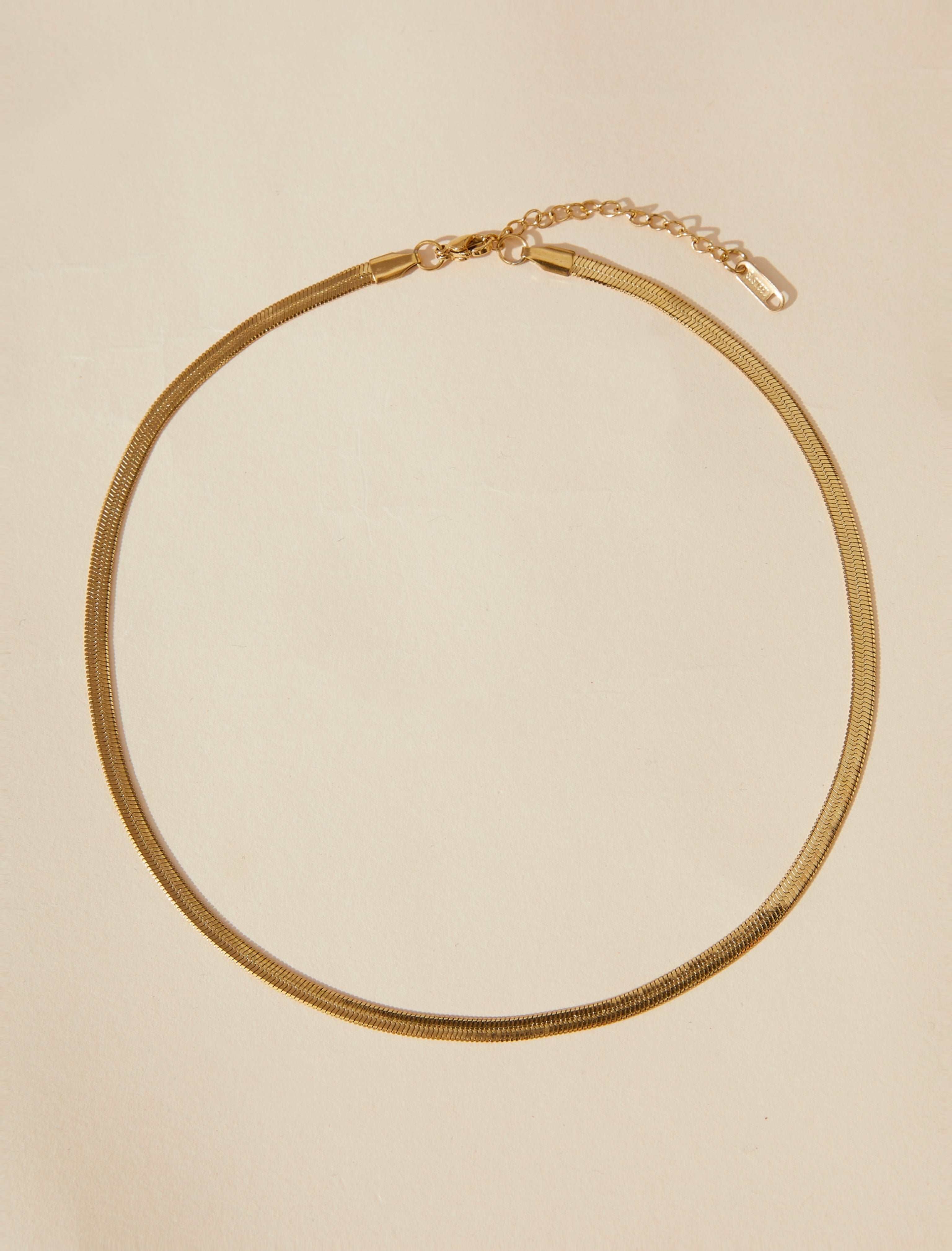 gold Classic Snake Chain Necklace
