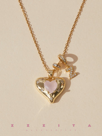 Custom Diamond Heart Necklace