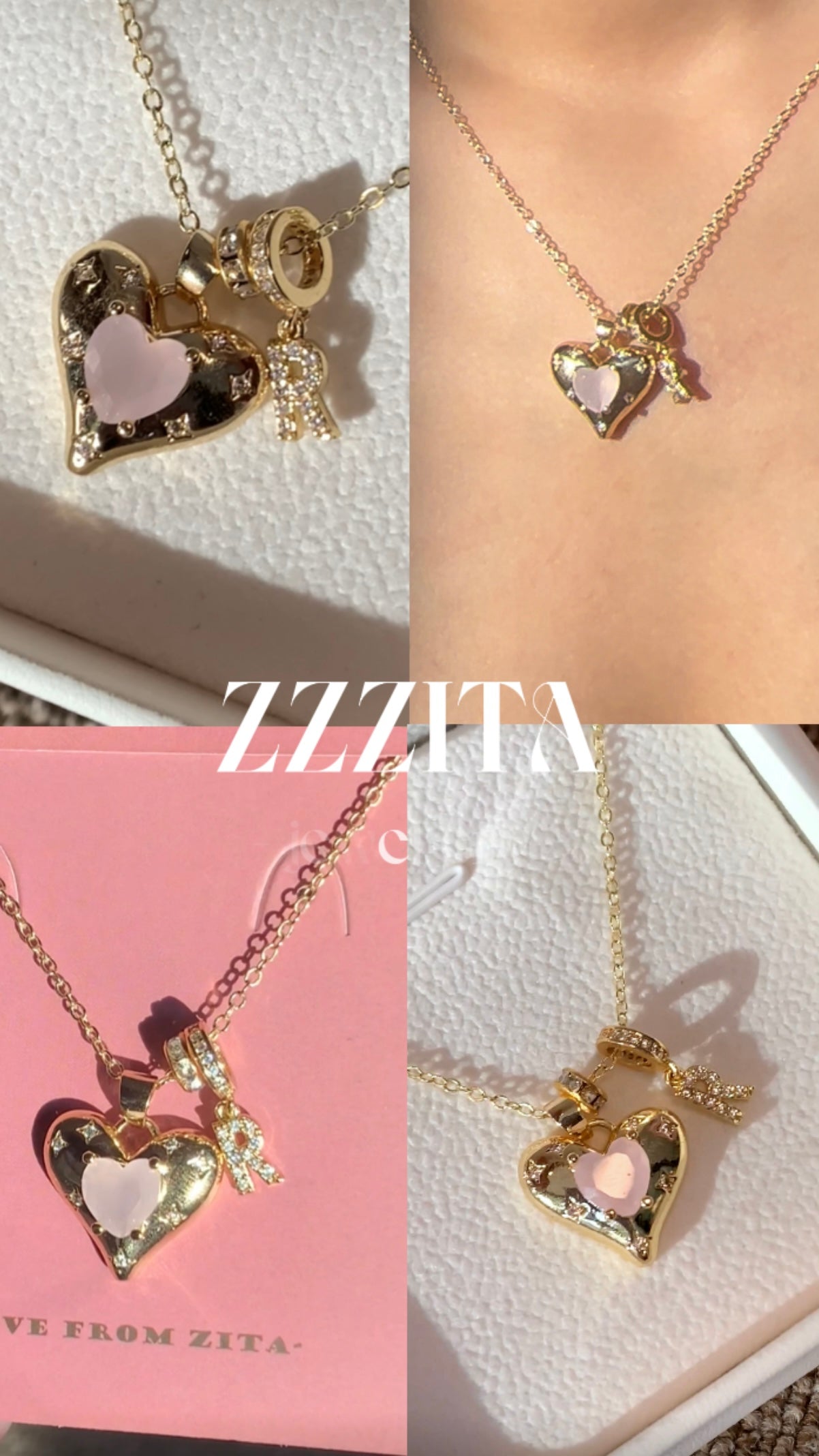 Custom Diamond Heart Necklace