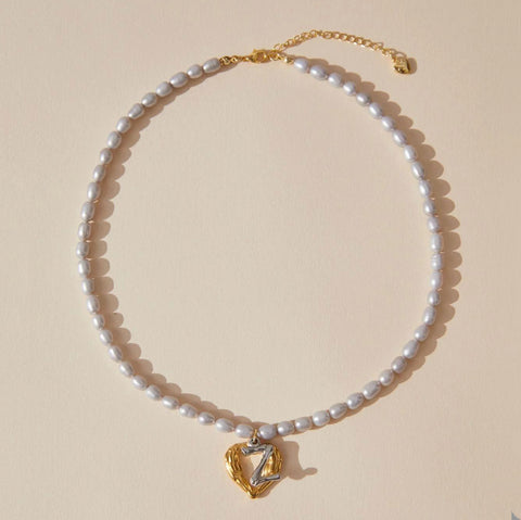 Custom Grey Pearl Necklace