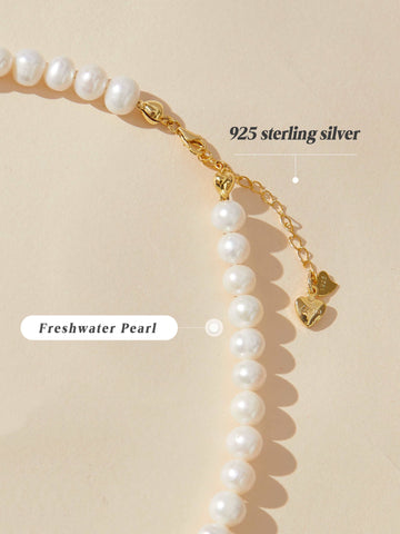 material introduction of Custom Letter Pearl Necklace