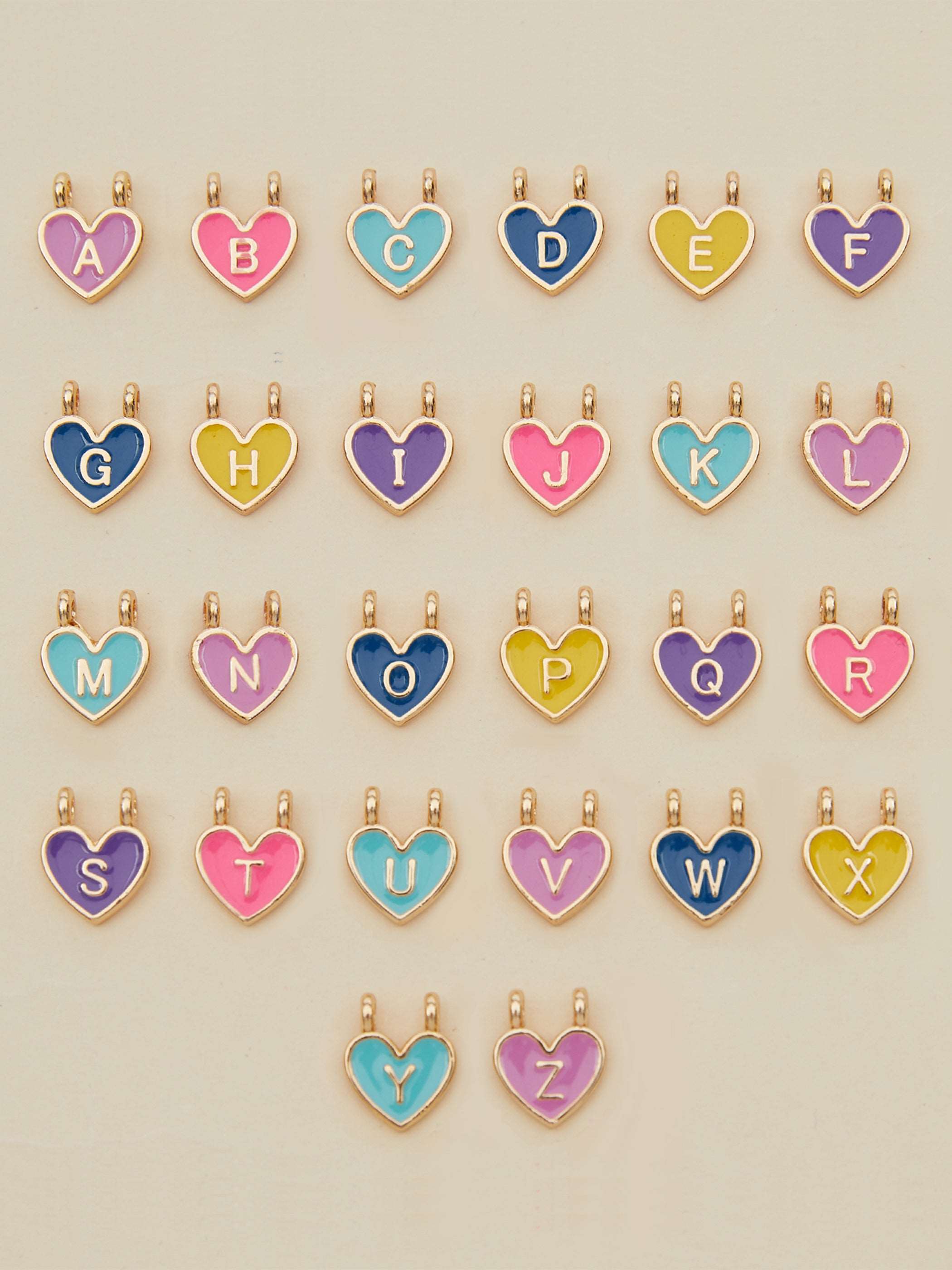 pendants of Custom Macaron Initial Necklace