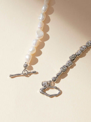 OT hook of Custom Silver Angel Initial Necklace