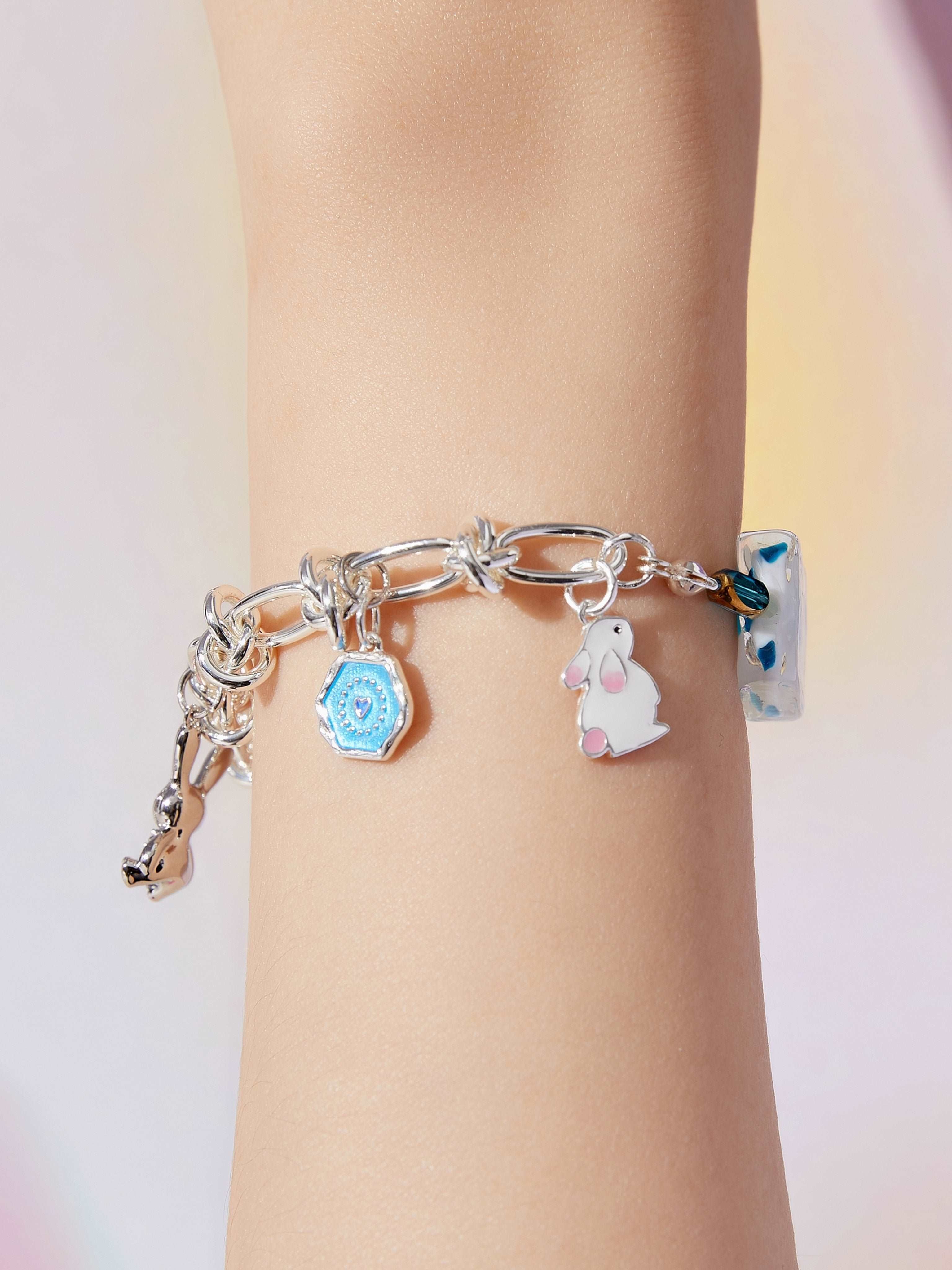 Custom Lucky Charm Initial Bracelet