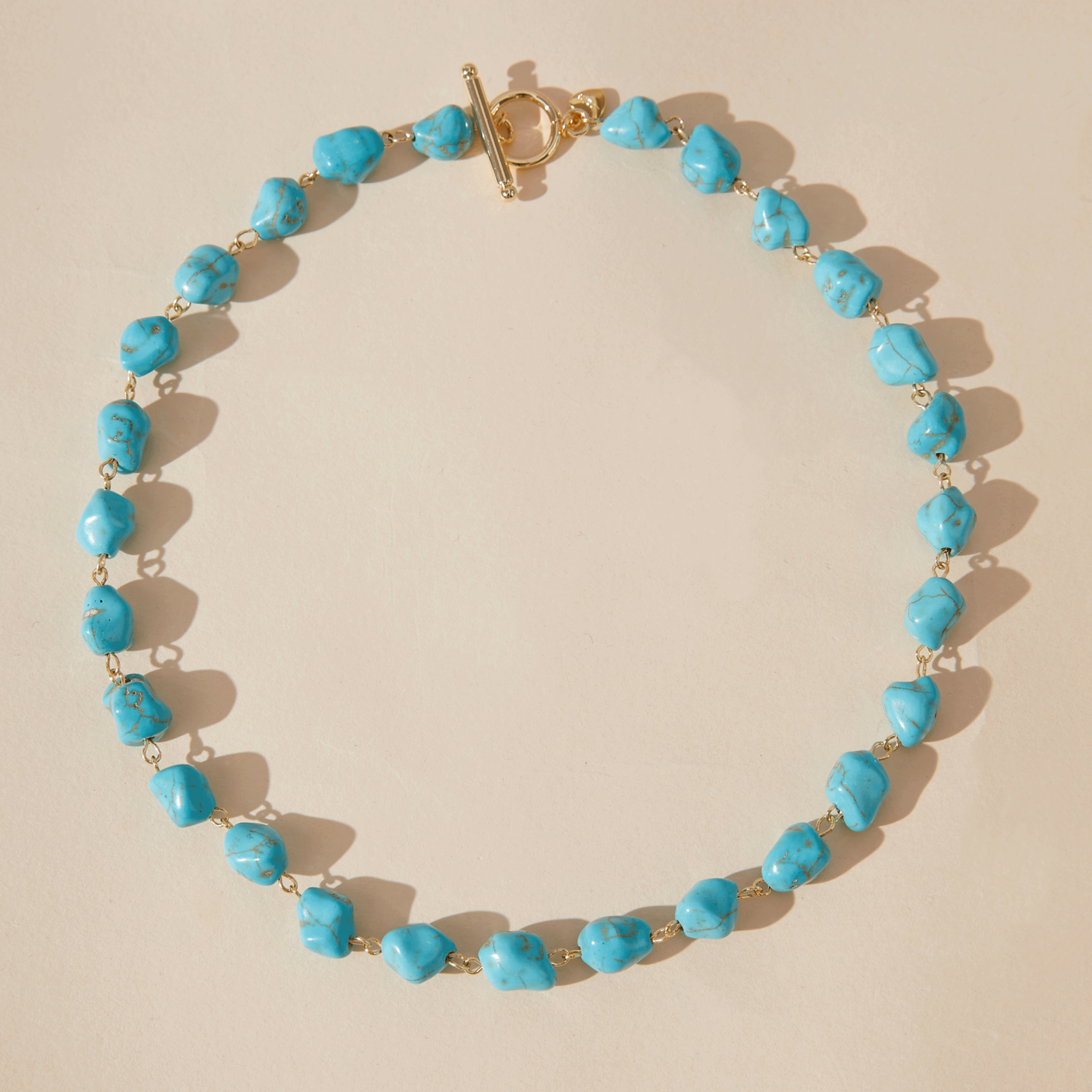 Freya Pearl & Turquoise Necklace
