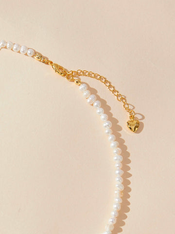 detail of Freya Pearl Necklace