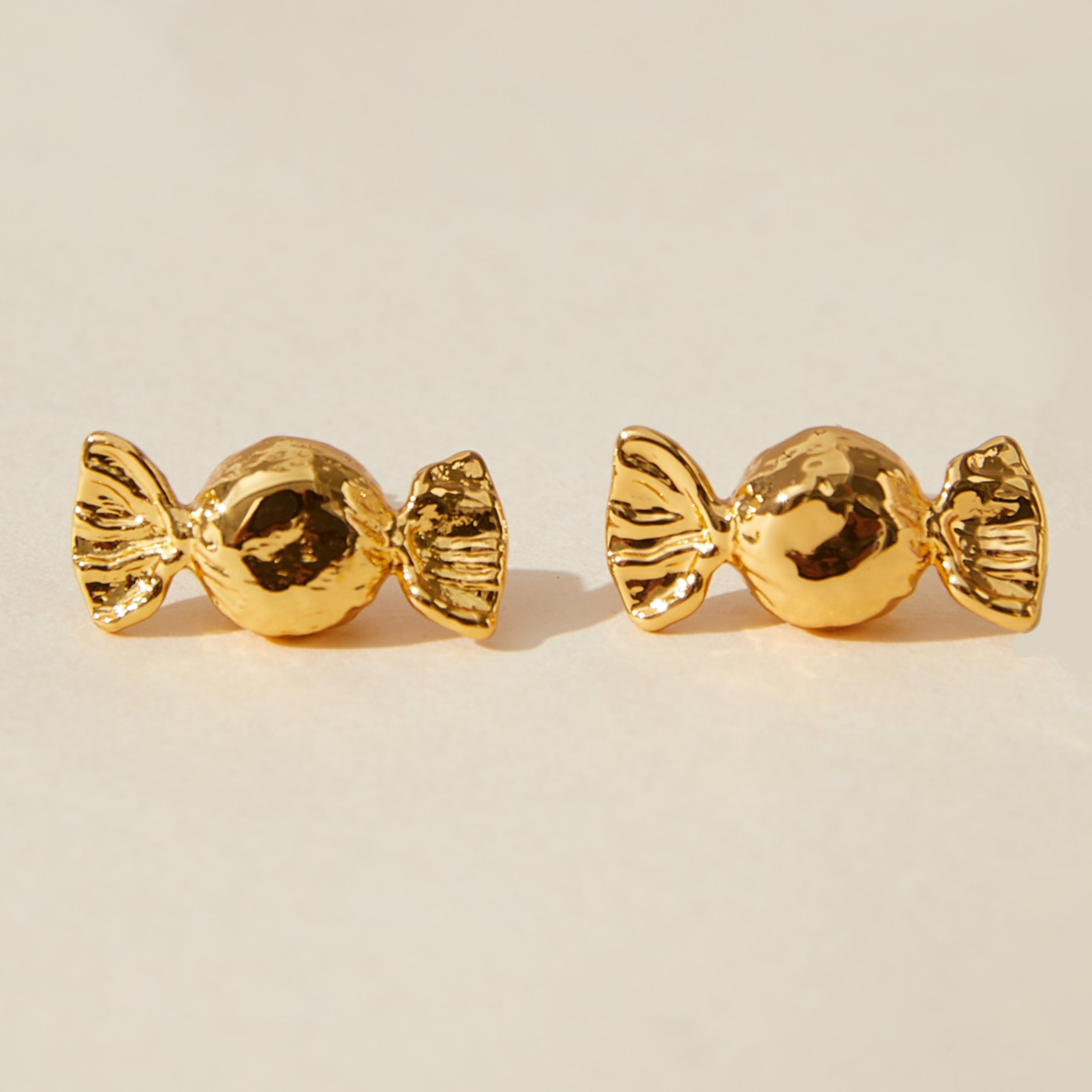Gold Candy Studs Earrings