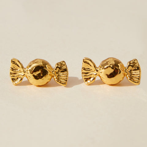 Gold Candy Studs Earrings