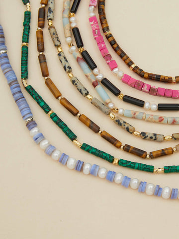 displaying different type of Handmade Bead Necklaces