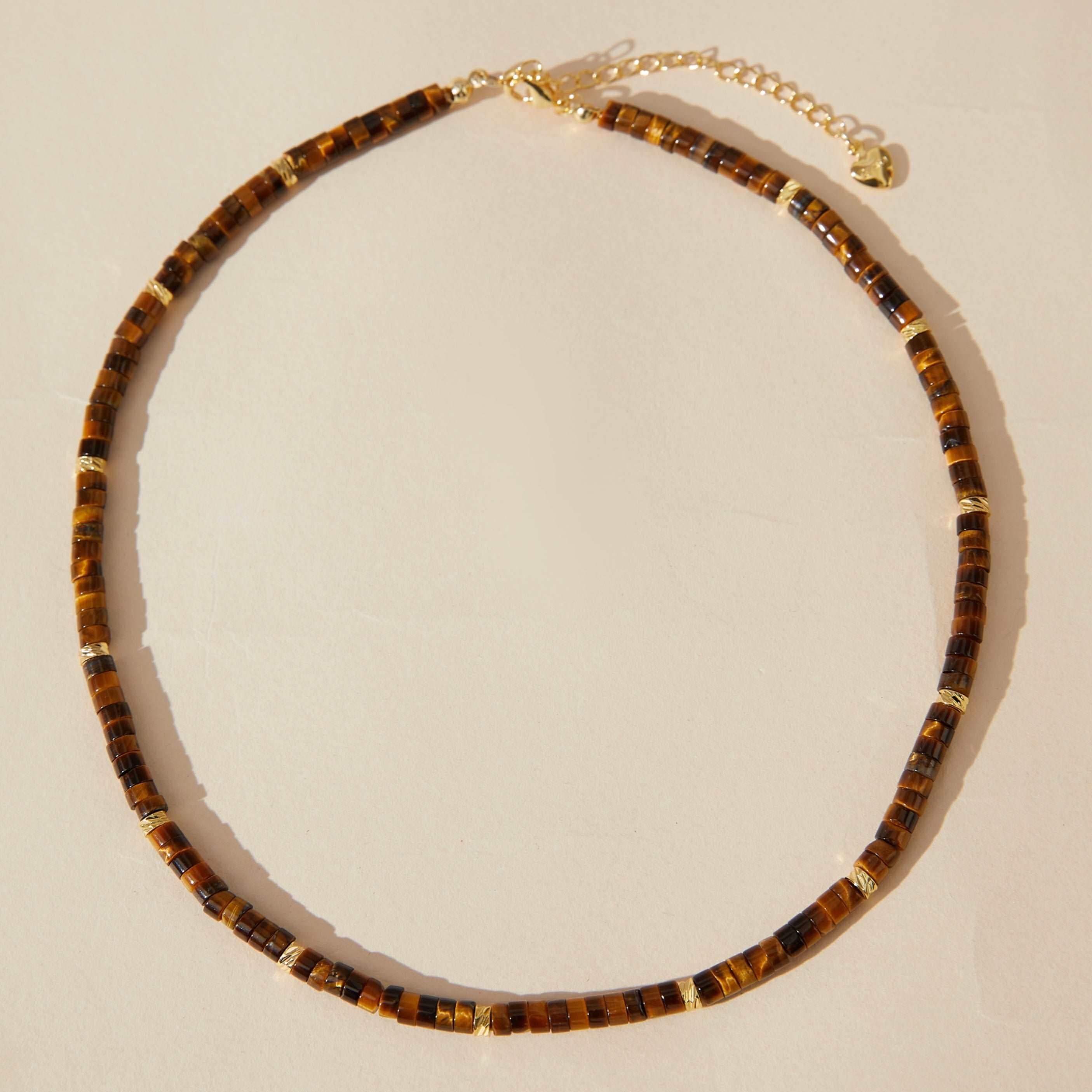Handmade Tiger's Eye Bead Necklace