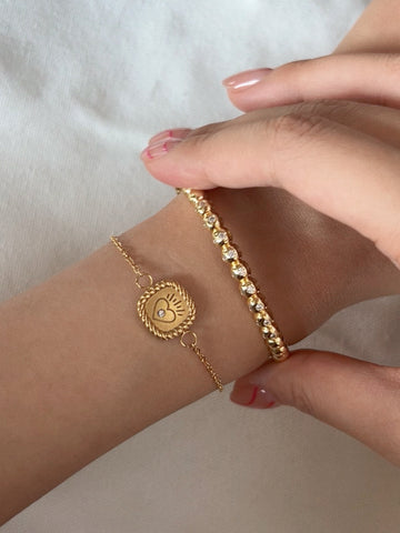 Mini Gold Ball Bracelet