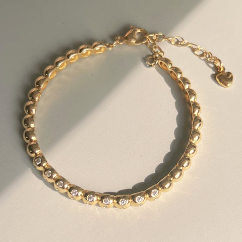 Mini Gold Ball Bracelet