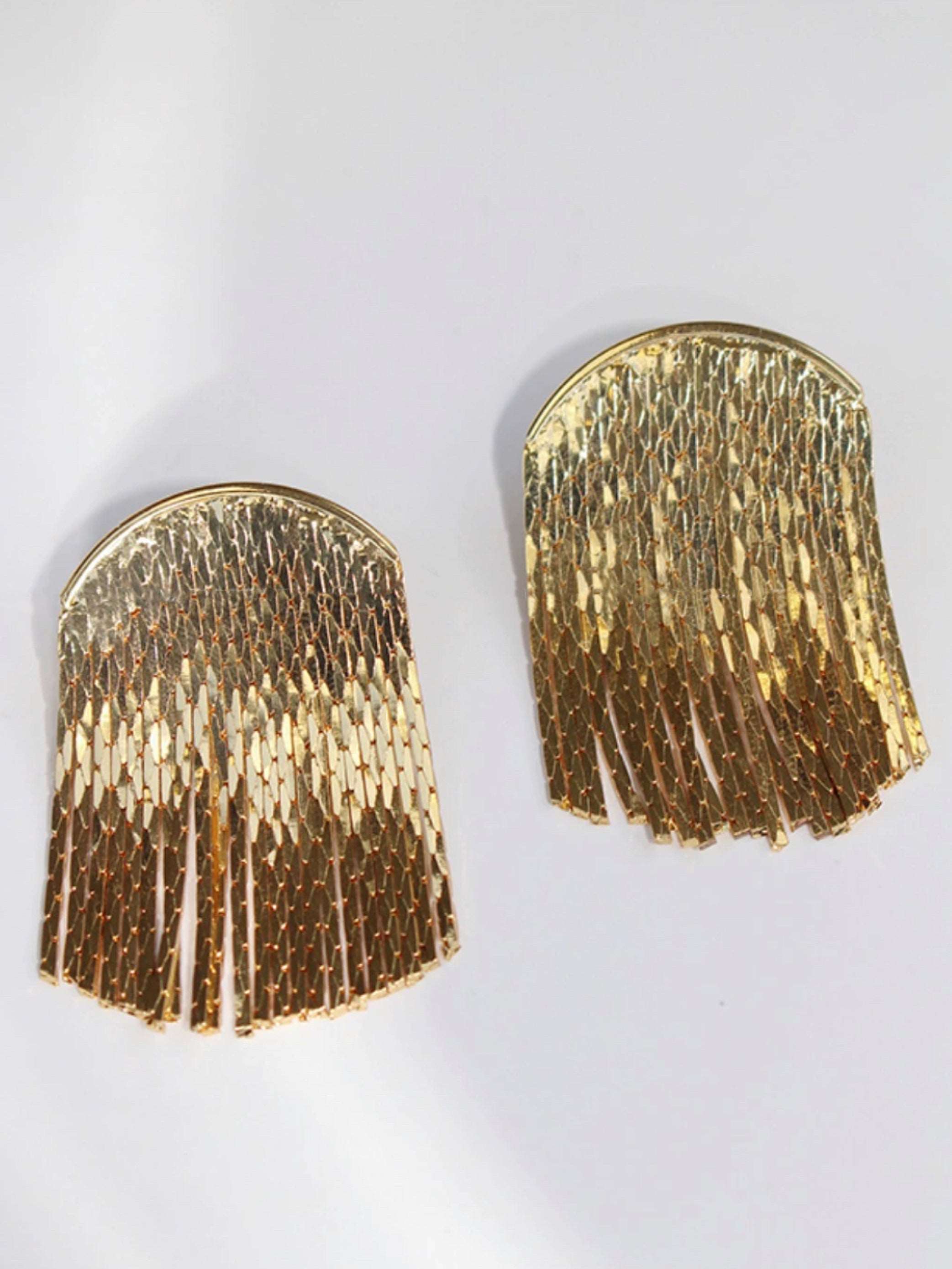 gold Lucia Specular Surface Earrings