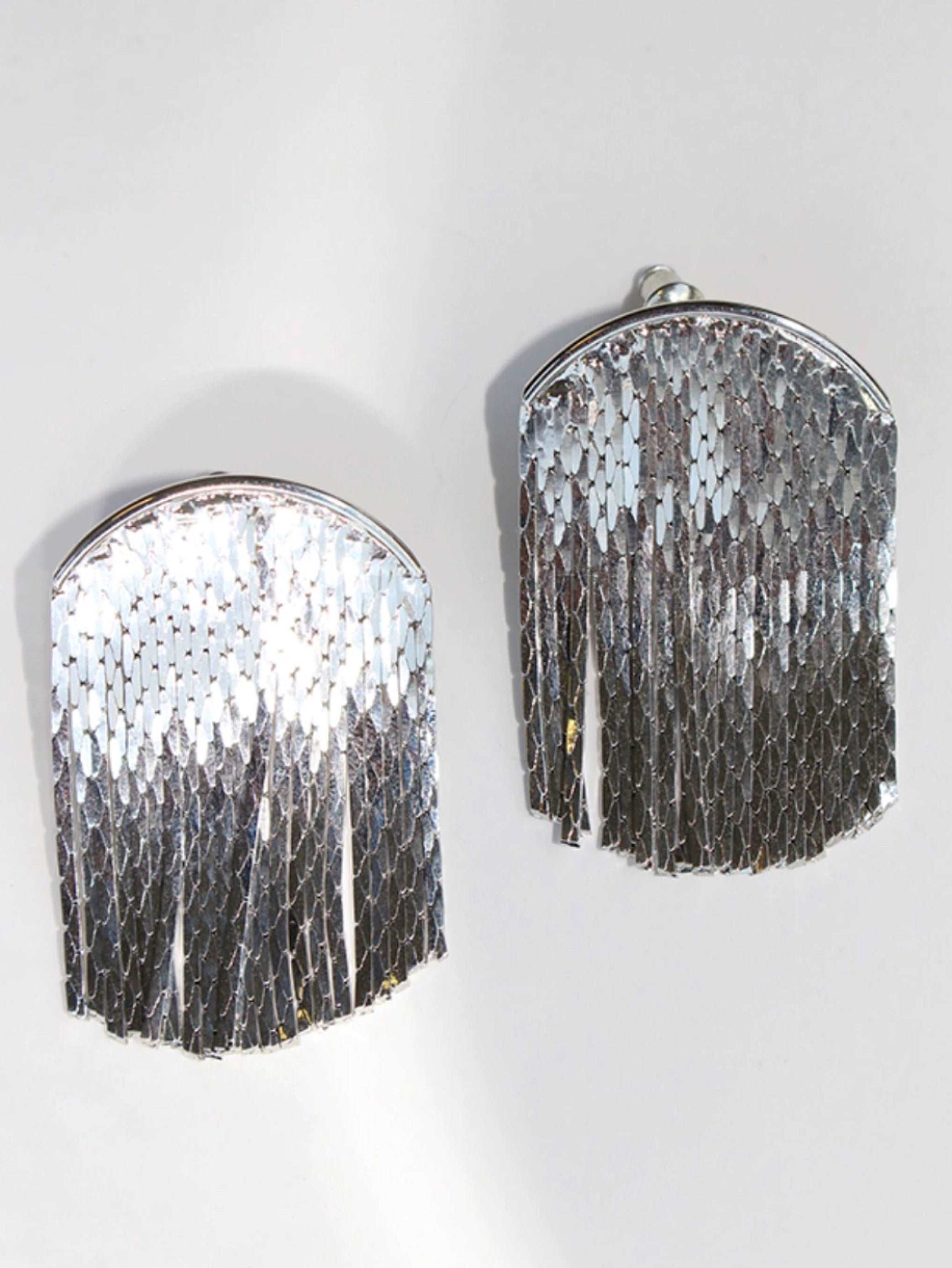 silver Lucia Specular Surface Earrings