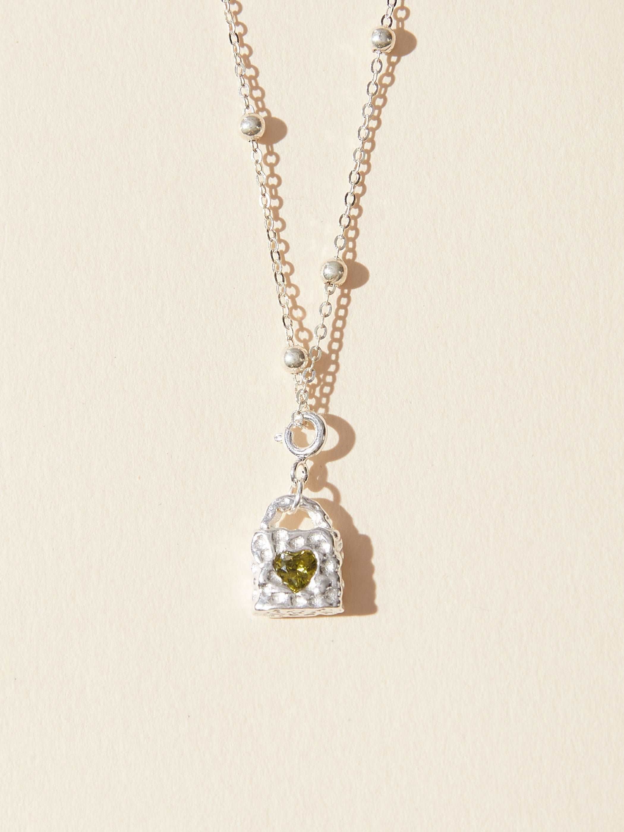 Mini Lock silver Necklace