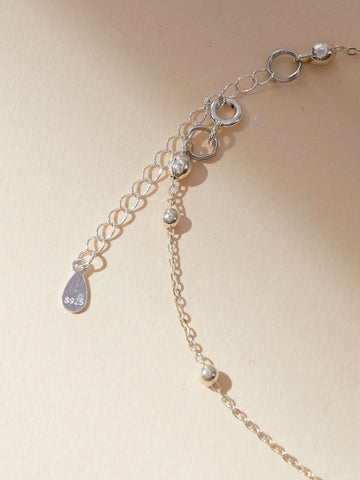 extender of Mini Lock silver Necklace