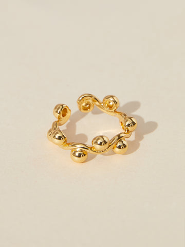 gold Mini Structure Ring