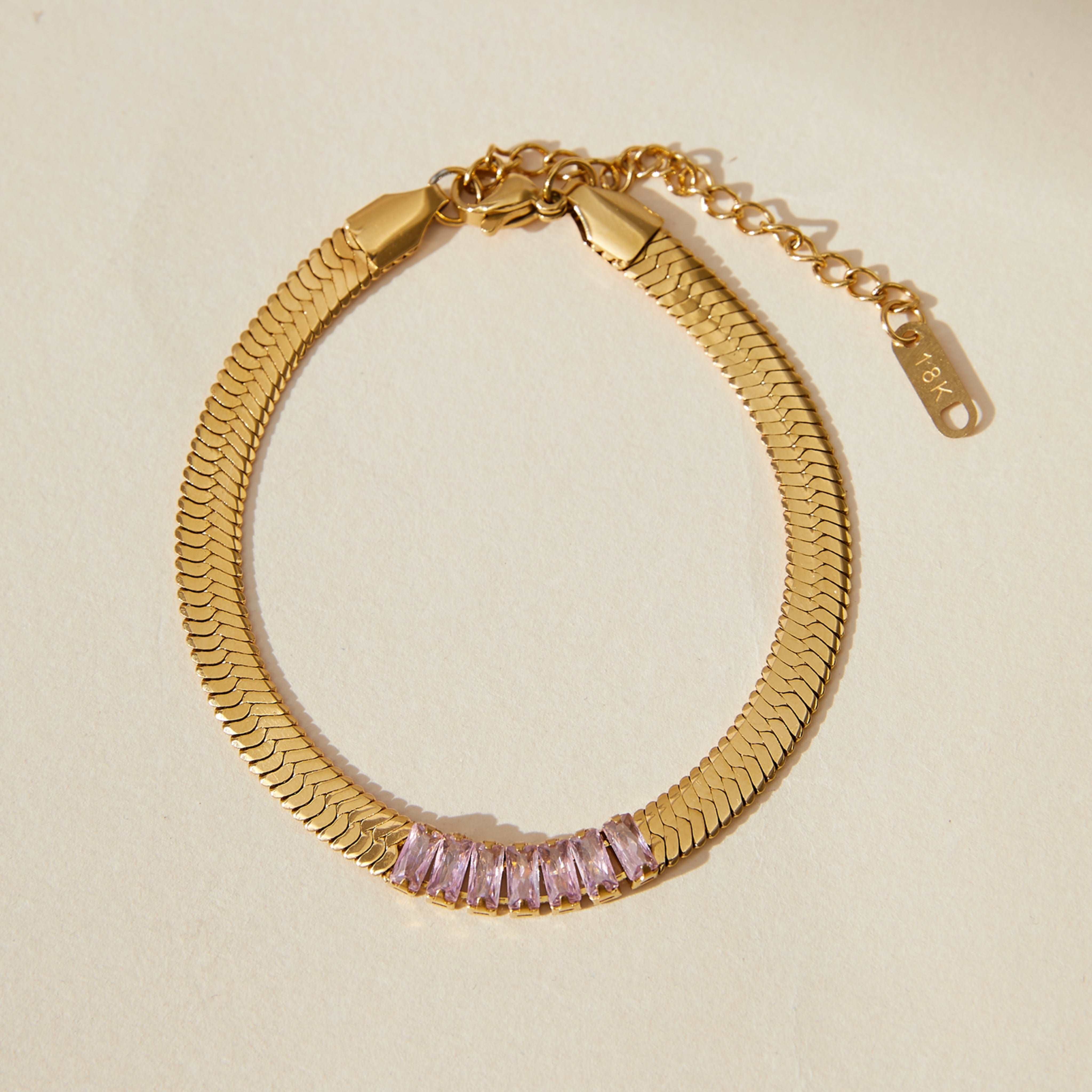 Pink Zircon Bracelet