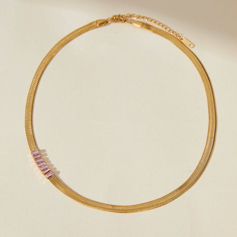 Pink Zircon Necklace
