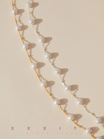 detail of Sophia Pearl Necklace